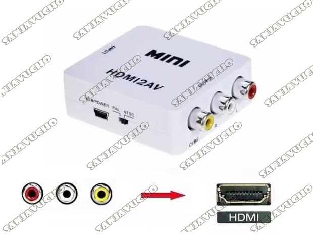 &u+   CONVERTIDOR VIDEO AV A HDMI